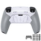 eXtremeRate RISE4 Plus MAX Back Paddles Kit with Clicky Trigger Stops & Rubberized Grip for PS5 Controller BDM-030/040/050/060 - White Gray