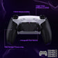 eXtremeRate RISE4 Plus MAX Back Paddles Kit with Clicky Trigger Stops & Rubberized Grip for PS5 Controller BDM-030/040/050/060 - White Black - Black