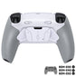 eXtremeRate RISE4 Plus MAX Back Paddles Kit with Clicky Trigger Stops & Rubberized Grip for PS5 Controller BDM-030/040/050 - White Gray
