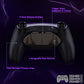eXtremeRate Real Metal Buttons (RMB) Version RISE4 Plus MAX Back Paddles Kit with Clicky Trigger Stops & Rubberized Grip for PS5 Controller BDM-030/040/050 - Black
