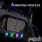 eXtremeRate Real Metal Buttons (RMB) Version RISE4 Plus MAX Back Paddles Kit with Clicky Trigger Stops & Rubberized Grip for PS5 Controller BDM-030/040/050 - Black