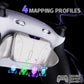 eXtremeRate Real Metal Buttons (RMB) Version RISE4 Plus MAX Back Paddles Kit with Clicky Trigger Stops & Rubberized Grip for PS5 Controller BDM-030/040/050 - White Black - Silver