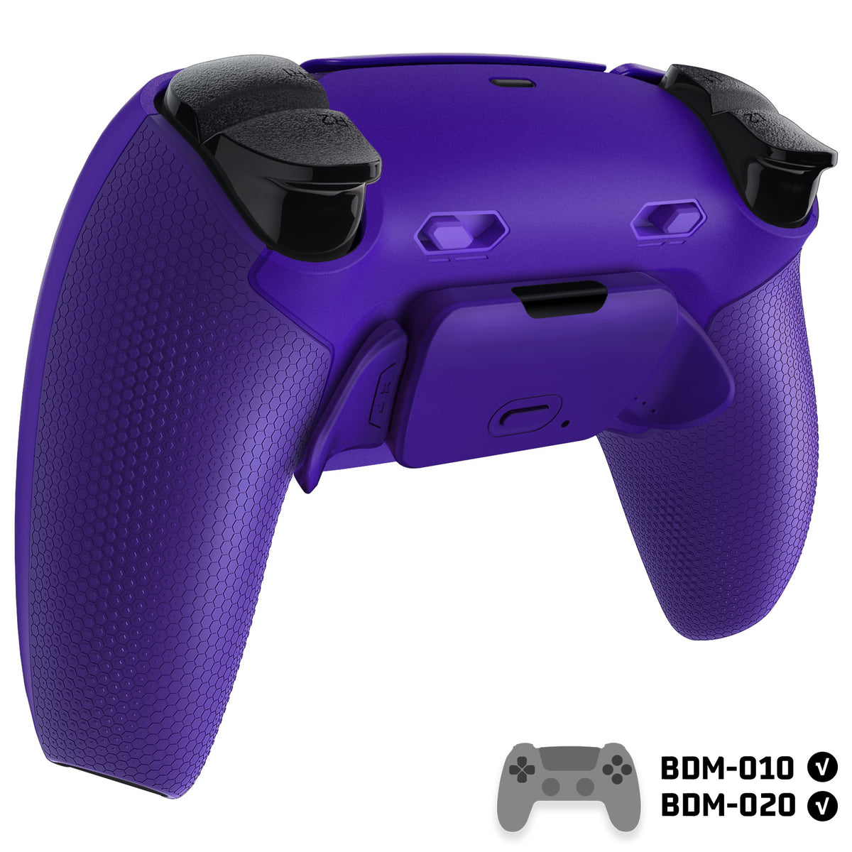 eXtremeRate RISE Plus MAX Back Paddles Kit with Clicky Trigger Stops & Rubberized Grip for PS5 Controller BDM-010/020 - Galactic Purple