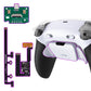 eXtremeRate RISE Plus MAX Back Paddles Kit with Clicky Trigger Stops & Rubberized Grip for PS5 Controller BDM-030/040/050/060 - White Black - White