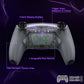 eXtremeRate RISE Plus MAX Back Paddles Kit with Clicky Trigger Stops & Rubberized Grip for PS5 Controller BDM-010/020 - Rubberized Clear & Gray eXtremeRate