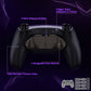 eXtremeRate Real Metal Buttons (RMB) Version RISE4 Plus MAX Back Paddles Kit with Clicky Trigger Stops & Rubberized Grip for PS5 Controller BDM-030/040/050/060 - Black