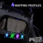 eXtremeRate Real Metal Buttons (RMB) Version RISE4 Plus MAX Back Paddles Kit with Clicky Trigger Stops & Rubberized Grip for PS5 Controller BDM-030/040/050/060 - Black