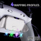 eXtremeRate Real Metal Buttons (RMB) Version RISE Plus MAX Back Paddles Kit with Clicky Trigger Stops & Rubberized Grip for PS5 Controller BDM-030/040/050 - White Gray - Silver