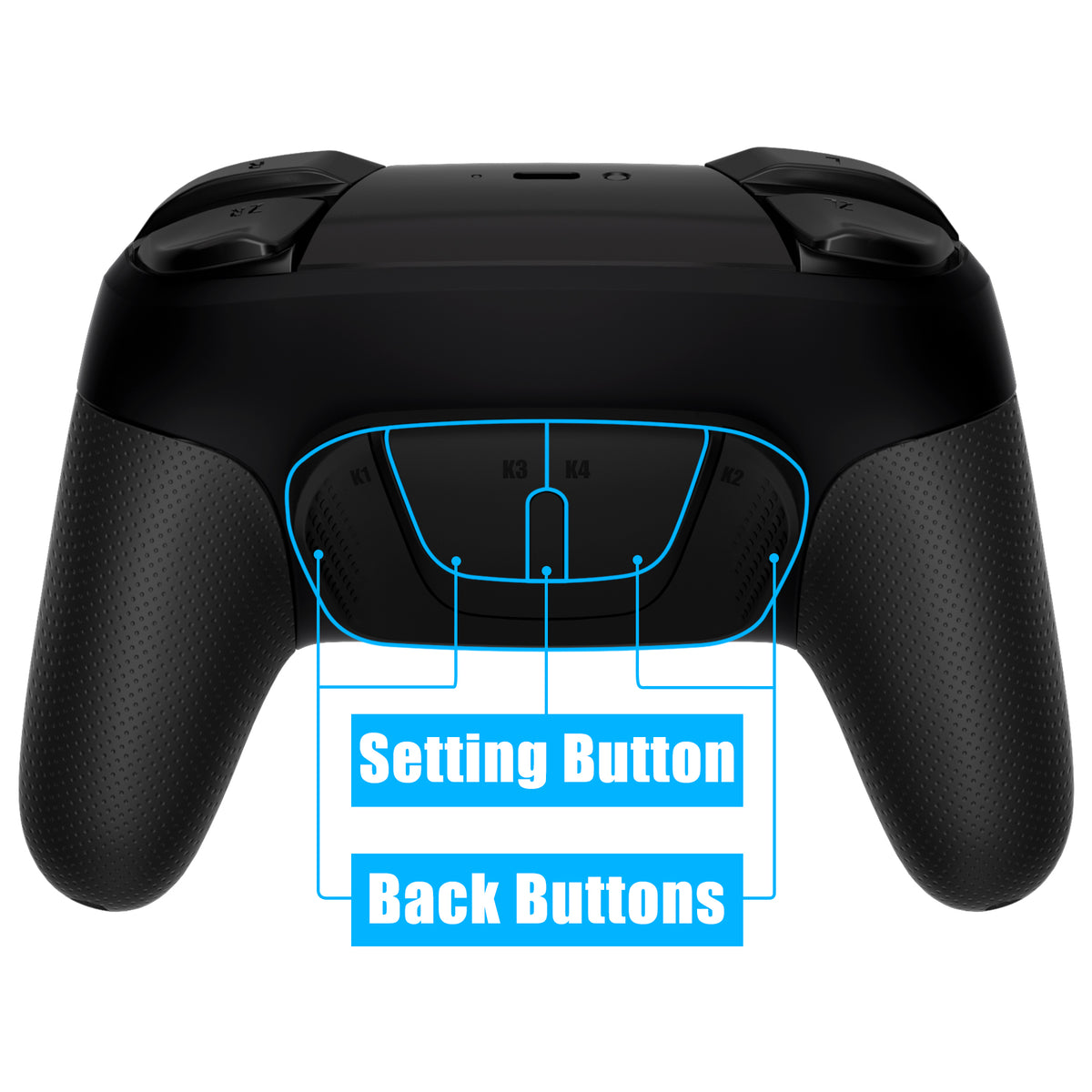 eXtremeRate Remappable RISE4 Remap Kit for Nintendo Switch Pro Controller - Black eXtremeRate