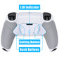 eXtremeRate Remappable RISE4 V4 Remap Kit for PS5 Controller BDM-030/040/050/060 - Rubberized White