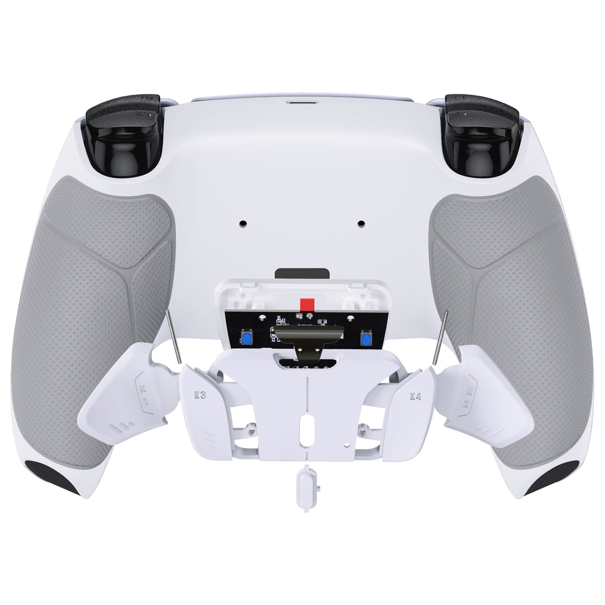 eXtremeRate Remappable RISE4 V4 Remap Kit for PS5 Controller BDM-030/040/050/060 - Rubberized White