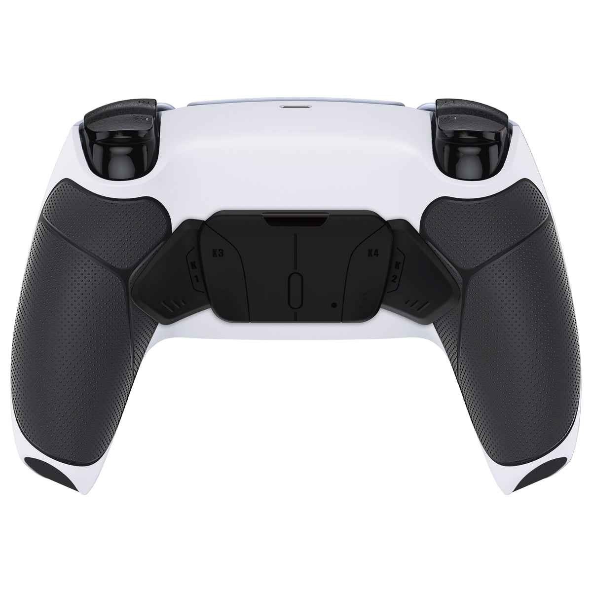 eXtremeRate Remappable RISE4 V4 Remap Kit for PS5 Controller BDM-030/040/050/060 - Rubberized White Black- Black