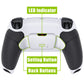 eXtremeRate Remappable RISE V3 Remap Kit for PS5 Controller BDM-030/040/050 - Rubberized Black Grip with White Back Paddles