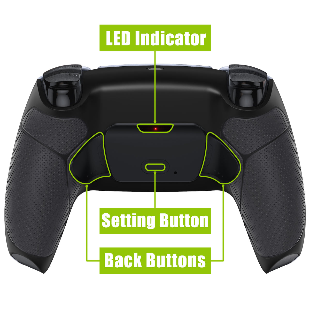 eXtremeRate Remappable RISE V4 Remap Kit for PS5 Controller BDM-030/040/050/060 - Rubberized Black