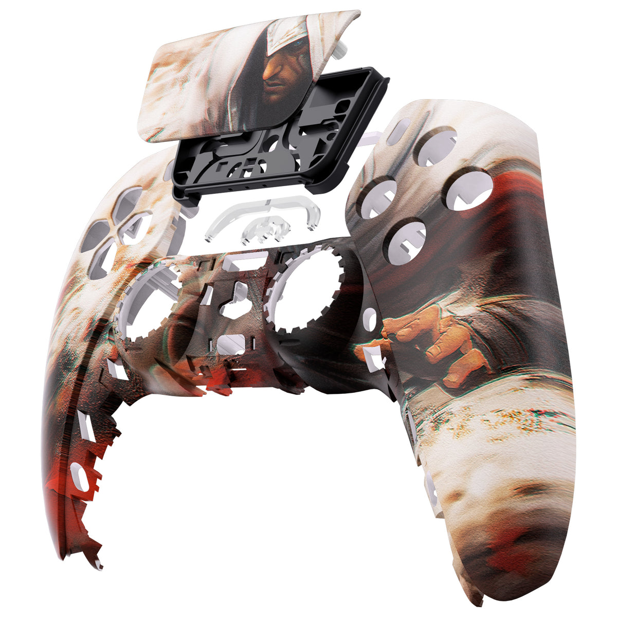 eXtremeRate Replacement Front Housing Shell with Touchpad Compatible with PS5 Controller BDM-010/020/030/040/050 - Assassin