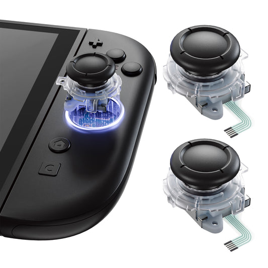 eXtremeRate Replacement 3D Joystick for Nintendo Switch 2 Joycon - Clear