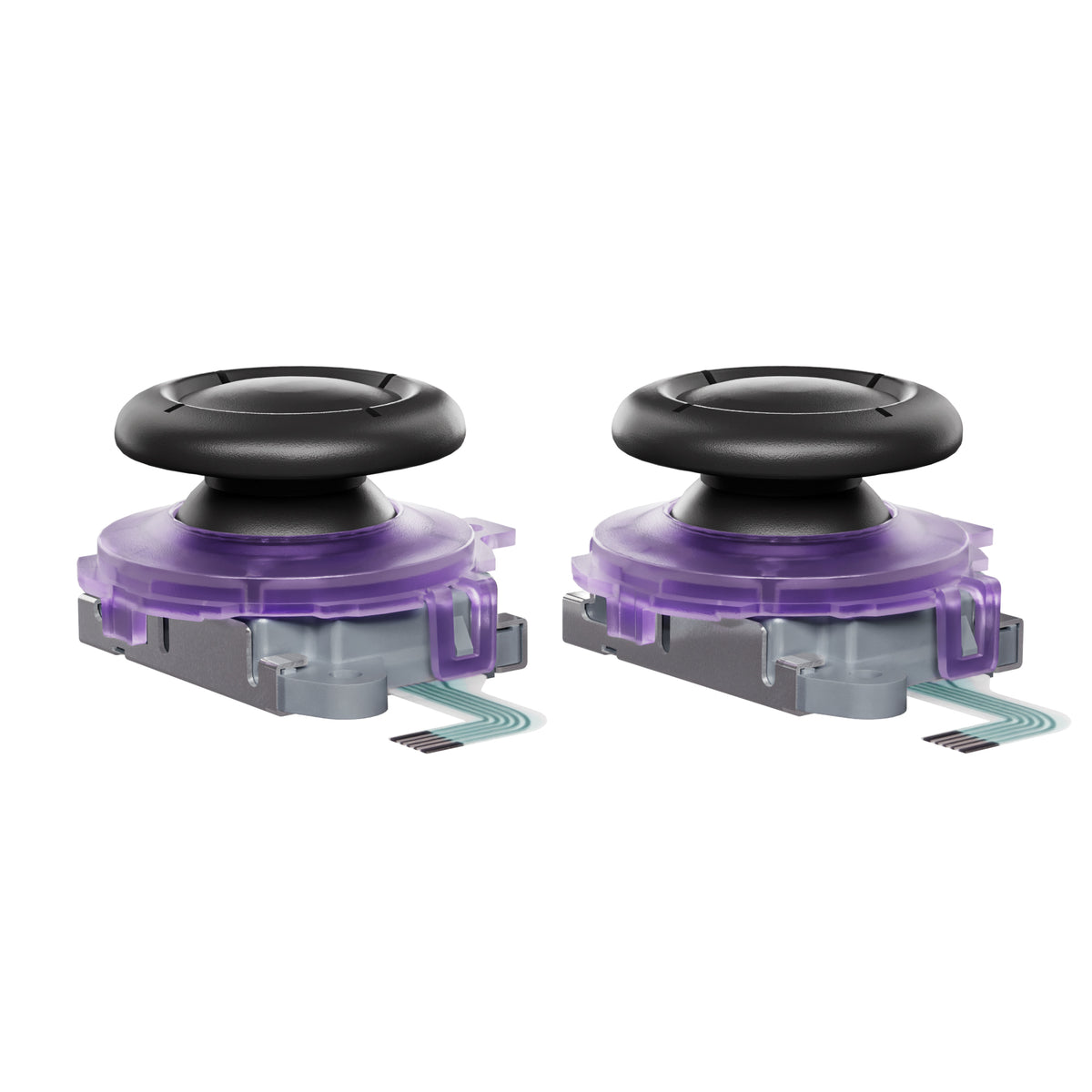 eXtremeRate Replacement 3D Joystick for Nintendo Switch 2 Joycon - Clear Atomic Purple
