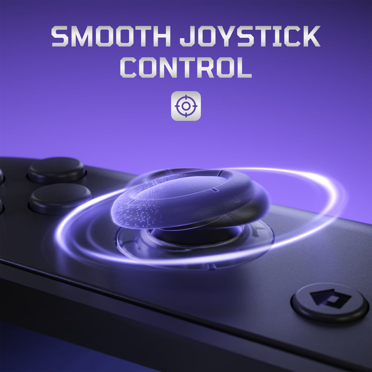 eXtremeRate Replacement 3D Joystick for Nintendo Switch 2 Joycon - Clear Slate Black