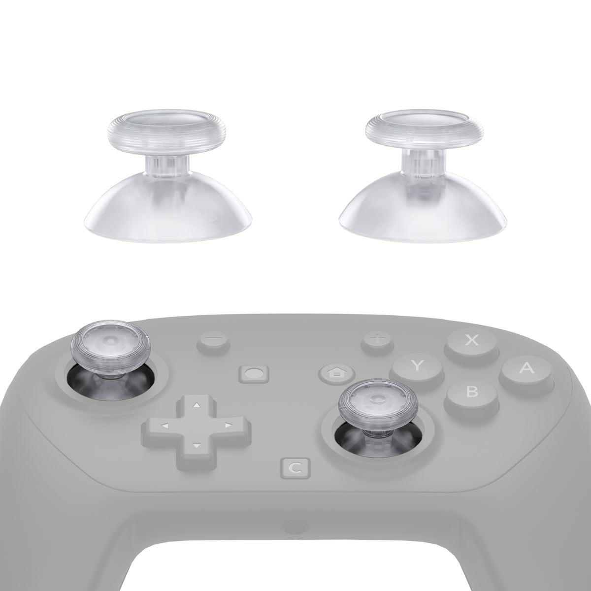 eXtremeRate Replacement 3D Joystick for Nintendo Switch 2 Pro Controller - Clear