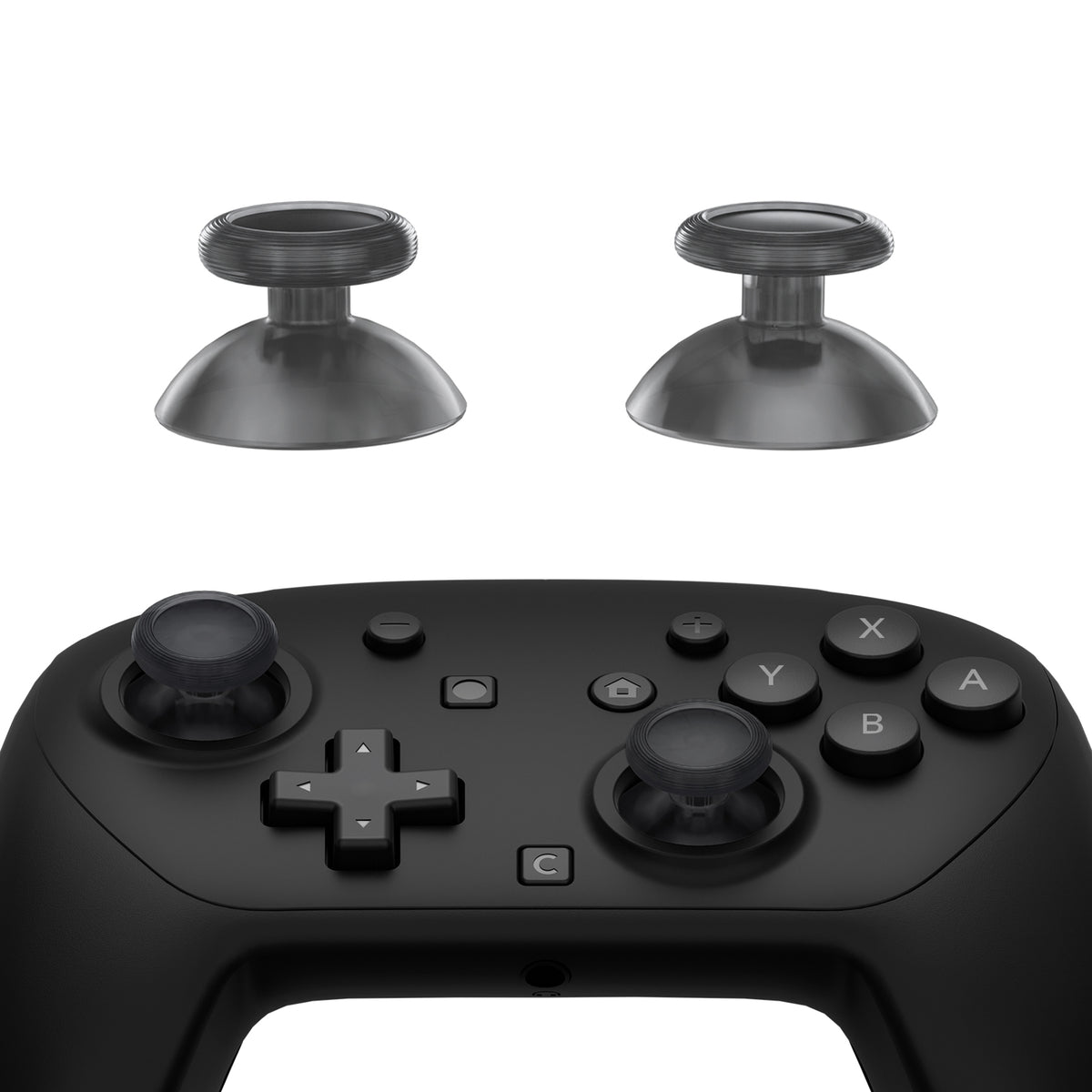 eXtremeRate Replacement 3D Joystick for Nintendo Switch 2 Pro Controller - Clear Slate Black