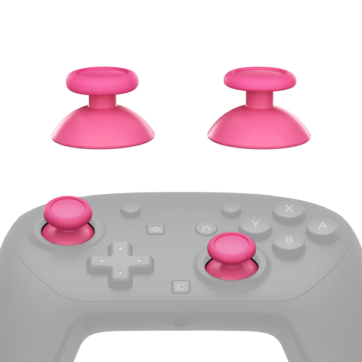 eXtremeRate Replacement 3D Joystick for Nintendo Switch 2 Pro Controller - Rose Red