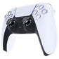 eXtremeRate Replacement Aluminum Metal Thumbsticks Compatible with PS5 & PS4 Controller - Dark Gray