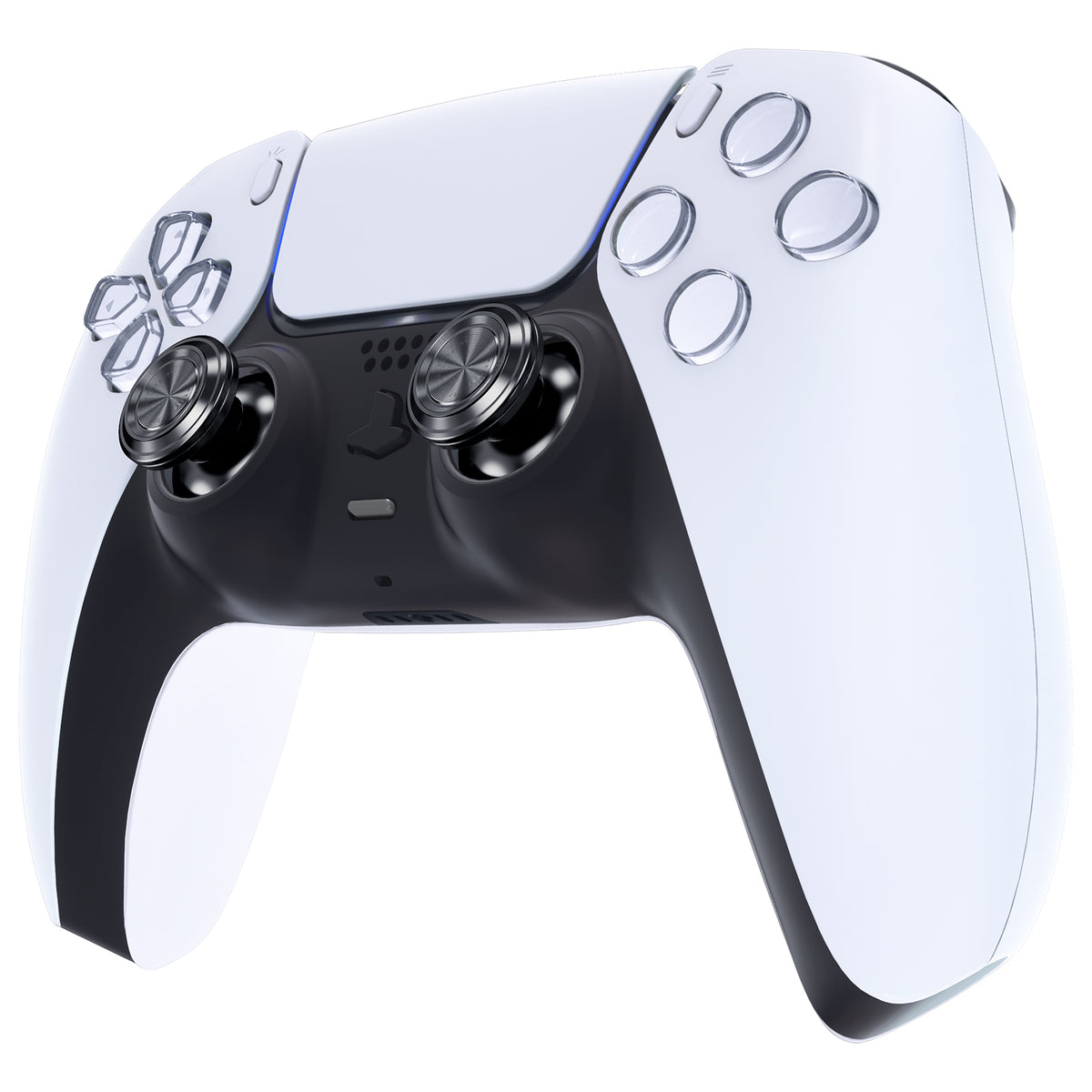 eXtremeRate Replacement Aluminum Metal Thumbsticks Compatible with PS5 & PS4 Controller - Dark Gray