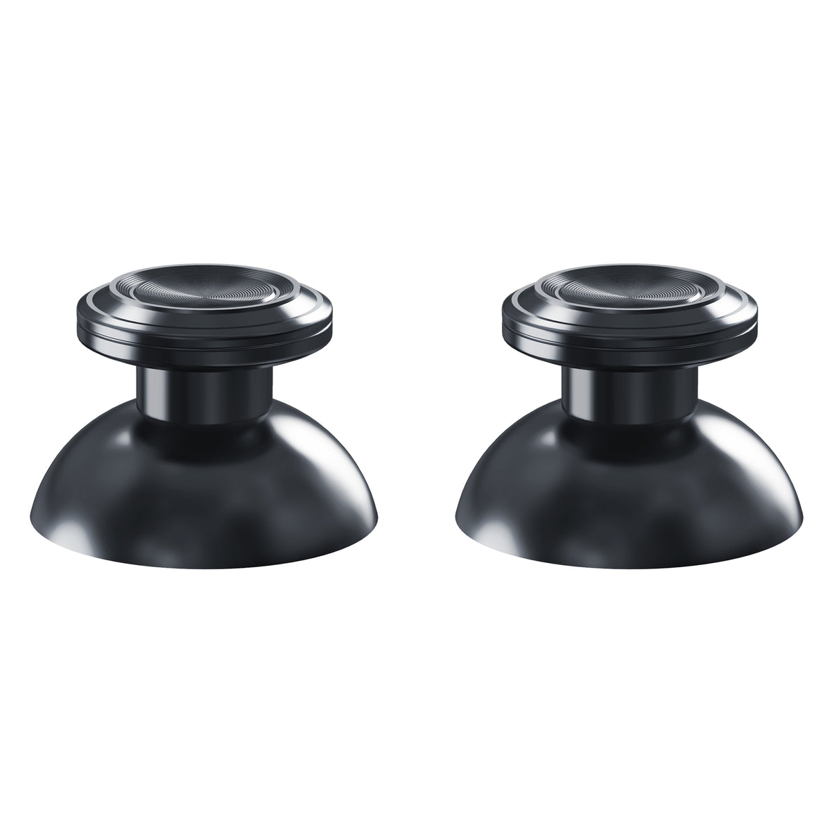 eXtremeRate Replacement Aluminum Metal Thumbsticks Compatible with PS5 & PS4 Controller - Dark Gray