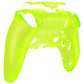 eXtremeRate Replacement Back Housing Bottom Shell Compatible with PS5 Edge Controller - Clear Lime Green eXtremeRate