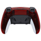 eXtremeRate Replacement Back Housing Bottom Shell Compatible with PS5 Edge Controller - Clear Red
