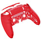 eXtremeRate Replacement Back Housing Bottom Shell Compatible with PS5 Edge Controller - Clear Red