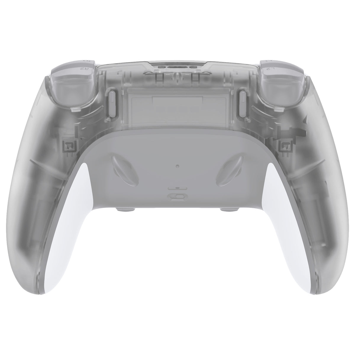 eXtremeRate Replacement Back Housing Bottom Shell Compatible with PS5 Edge Controller - Glow in Dark - Green