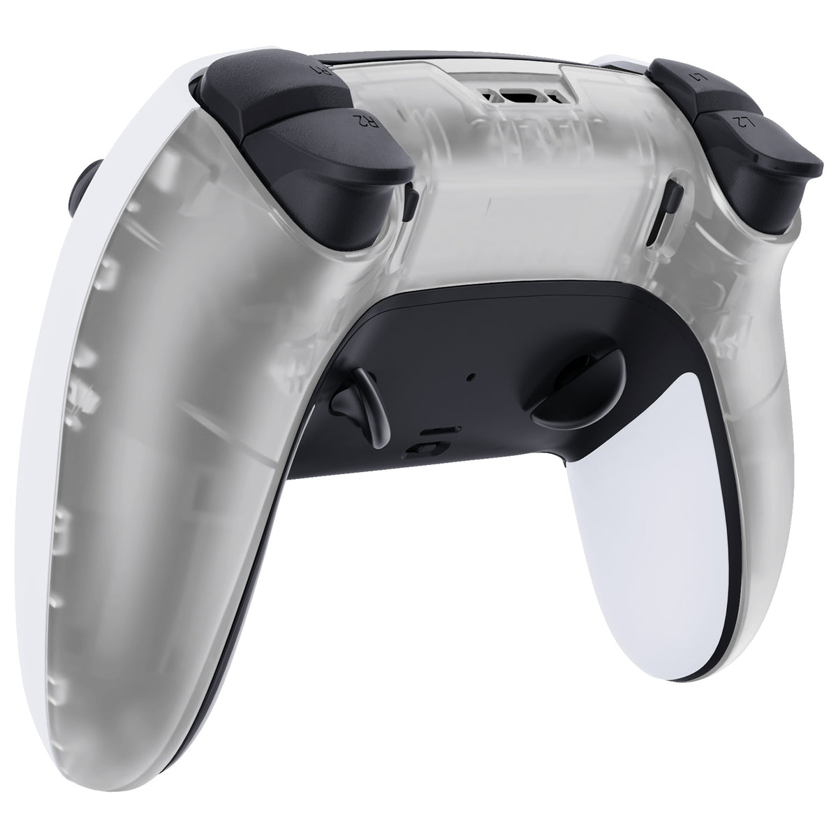 eXtremeRate Replacement Back Housing Bottom Shell Compatible with PS5 Edge Controller - Glow in Dark - Green