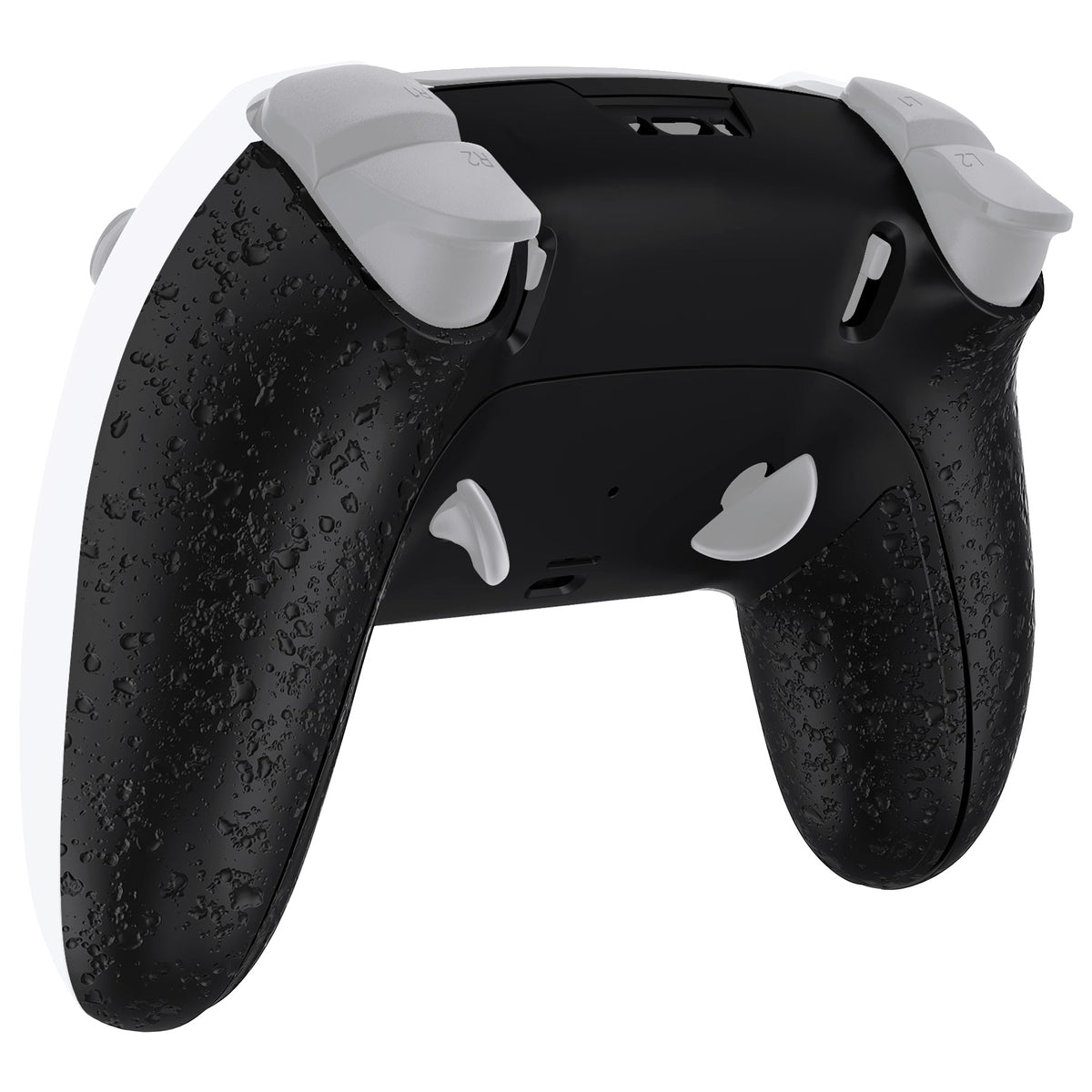 eXtremeRate Replacement Back Housing Bottom Shell & Clip Shell Compatible with PS5 Edge Controller -  Textured Black eXtremeRate