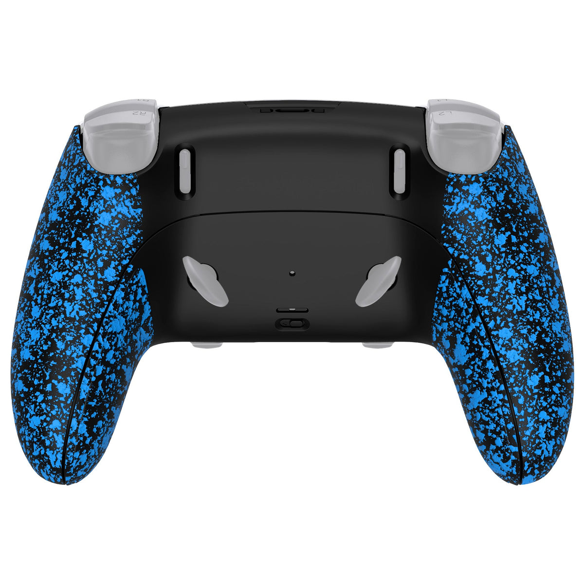 eXtremeRate Replacement Back Housing Bottom Shell & Clip Shell Compatible with PS5 Edge Controller -  Textured Blue eXtremeRate