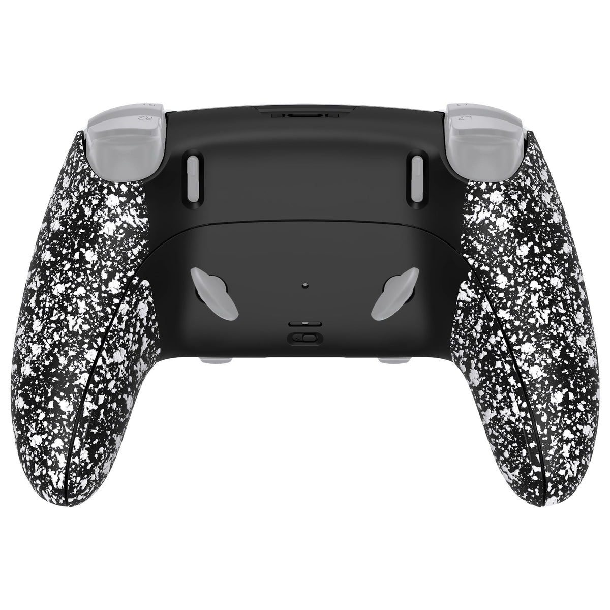 eXtremeRate Replacement Back Housing Bottom Shell & Clip Shell Compatible with PS5 Edge Controller -  Textured White eXtremeRate