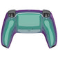 eXtremeRate Replacement Back Housing Bottom Shell for PS5 Controller BDM-010/020/030/040/050/060 - Chameleon Green Purple