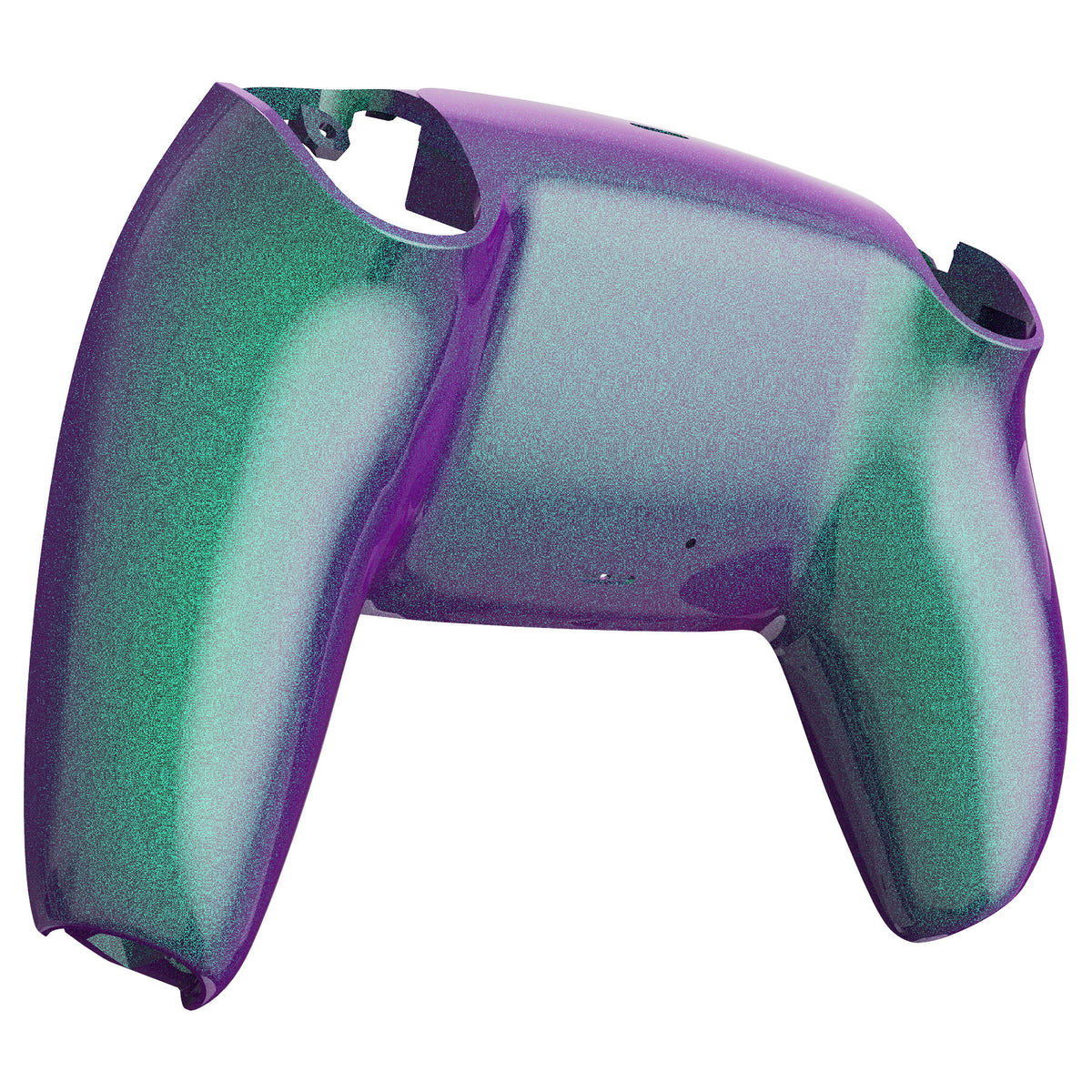 eXtremeRate Replacement Back Housing Bottom Shell for PS5 Controller BDM-010/020/030/040/050/060 - Chameleon Green Purple