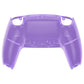 eXtremeRate Replacement Back Housing Bottom Shell for PS5 Controller BDM-010/020/030/040/050/060 - Clear Atomic Purple