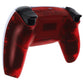 eXtremeRate Replacement Back Housing Bottom Shell for PS5 Controller BDM-010/020/030/040/050/060 - Clear Red