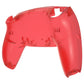 eXtremeRate Replacement Back Housing Bottom Shell for PS5 Controller BDM-010/020/030/040/050/060 - Clear Red