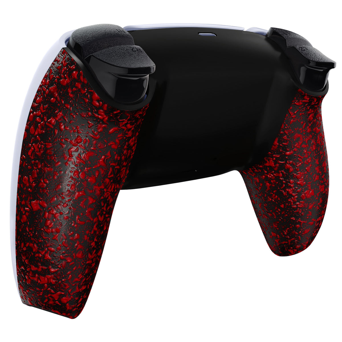 eXtremeRate Replacement Back Housing Bottom Shell for PS5 Controller BDM-010/020/030/040/050/060 - Textured Red