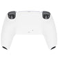 eXtremeRate Replacement Back Housing Bottom Shell for PS5 Controller BDM-010/020/030/040/050/060 - White