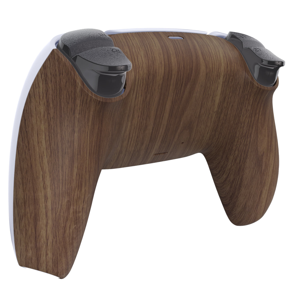 eXtremeRate Replacement Back Housing Bottom Shell for PS5 Controller BDM-010/020/030/040/050/060 - Wood Grain
