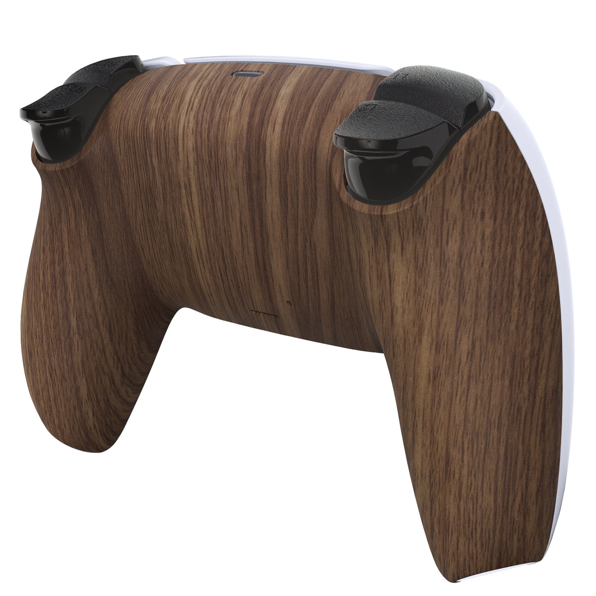 eXtremeRate Replacement Back Housing Bottom Shell for PS5 Controller BDM-010/020/030/040/050/060 - Wood Grain