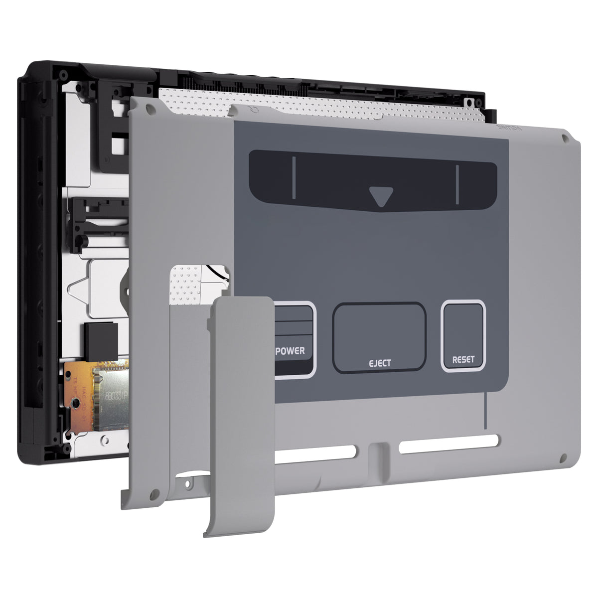 eXtremeRate Replacement Back Plate with Kickstand for Nintendo Switch Console - SFC SNES Classic EU Style