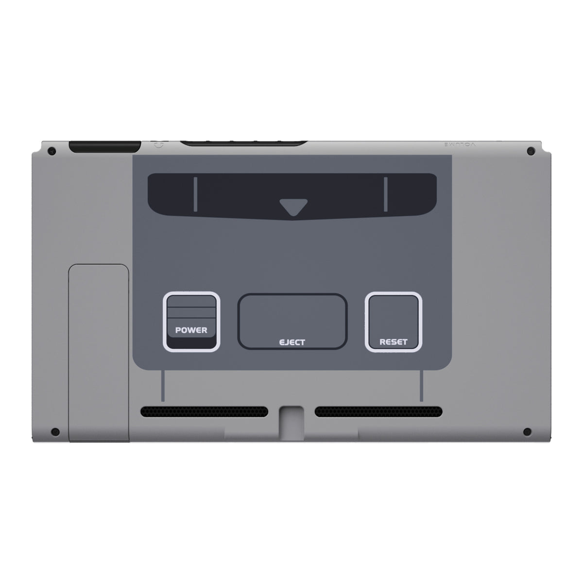 eXtremeRate Replacement Back Plate with Kickstand for Nintendo Switch Console - SFC SNES Classic EU Style