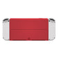 eXtremeRate Replacement Back Plate with Metal Kickstand for Nintendo Switch OLED - Scarlet Red