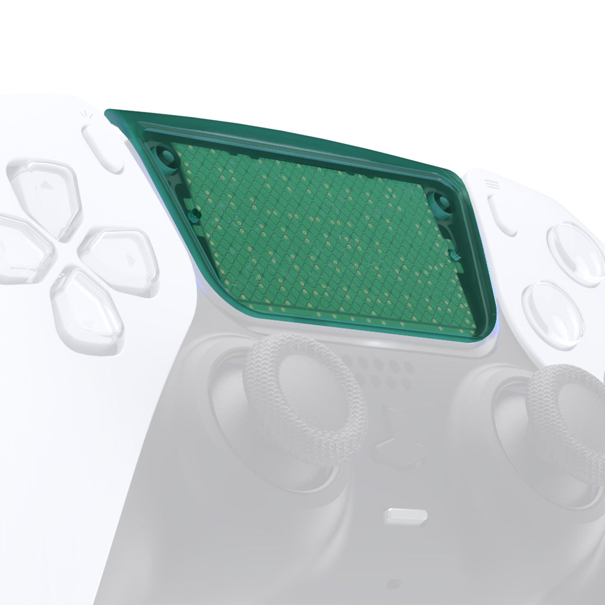 eXtremeRate Replacement Custom Touchpad Cover Compatible with PS5 Controller BDM-010/020/030/040/050 - Emerald Green eXtremeRate