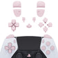 eXtremeRate Replacement Full Set Buttons Compatible with PS5 Edge Controller - Cherry Blossoms Pink